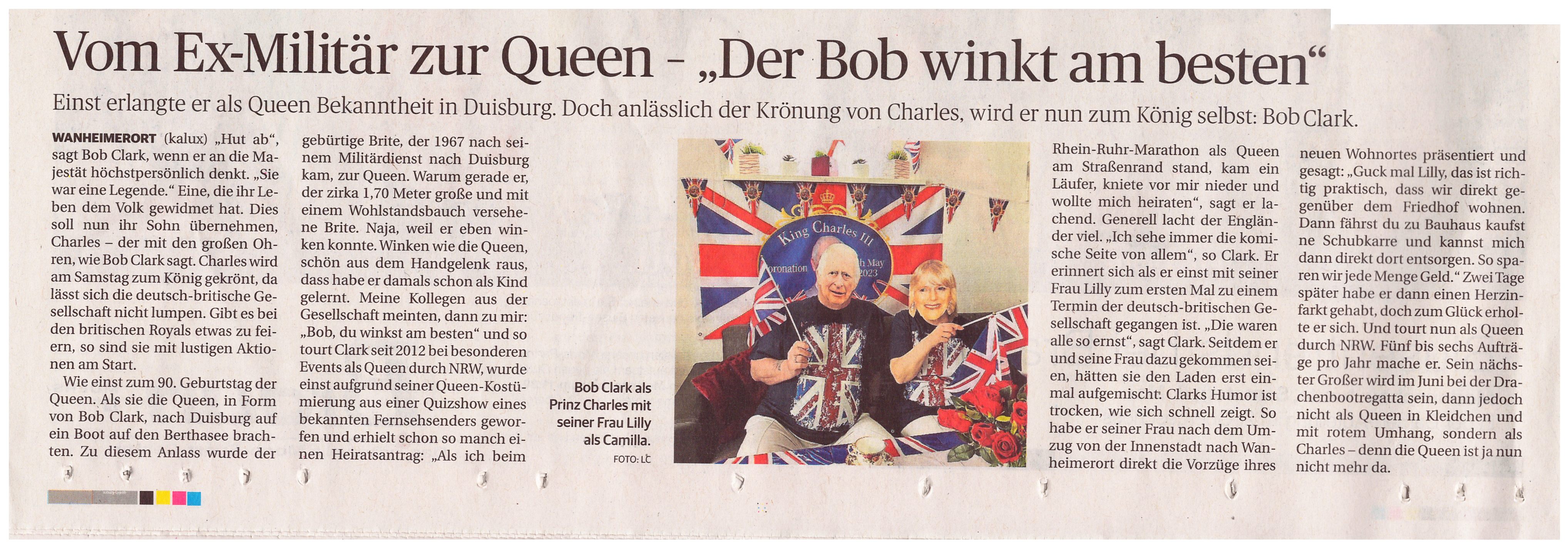 'King' Bob Clark in Duisburg